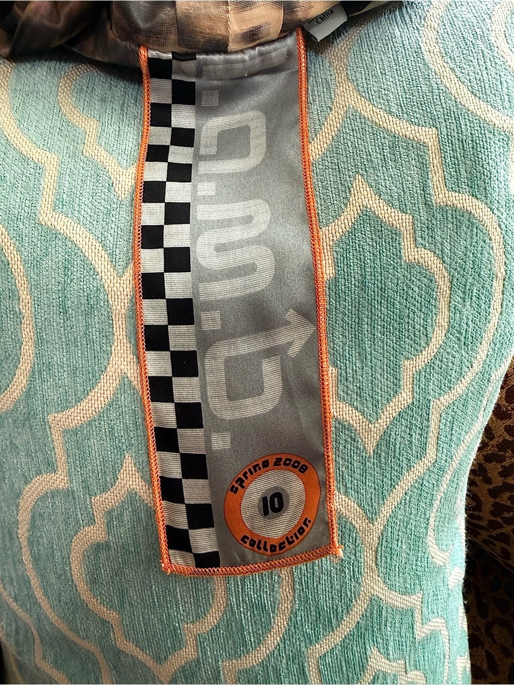 L.A.M.B. Like New Fit & Flare Animal Print Spring 2008 Dress-10 - Picture 11 of 12